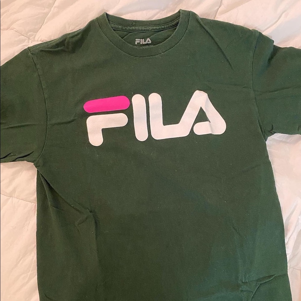 FILA green T shirt